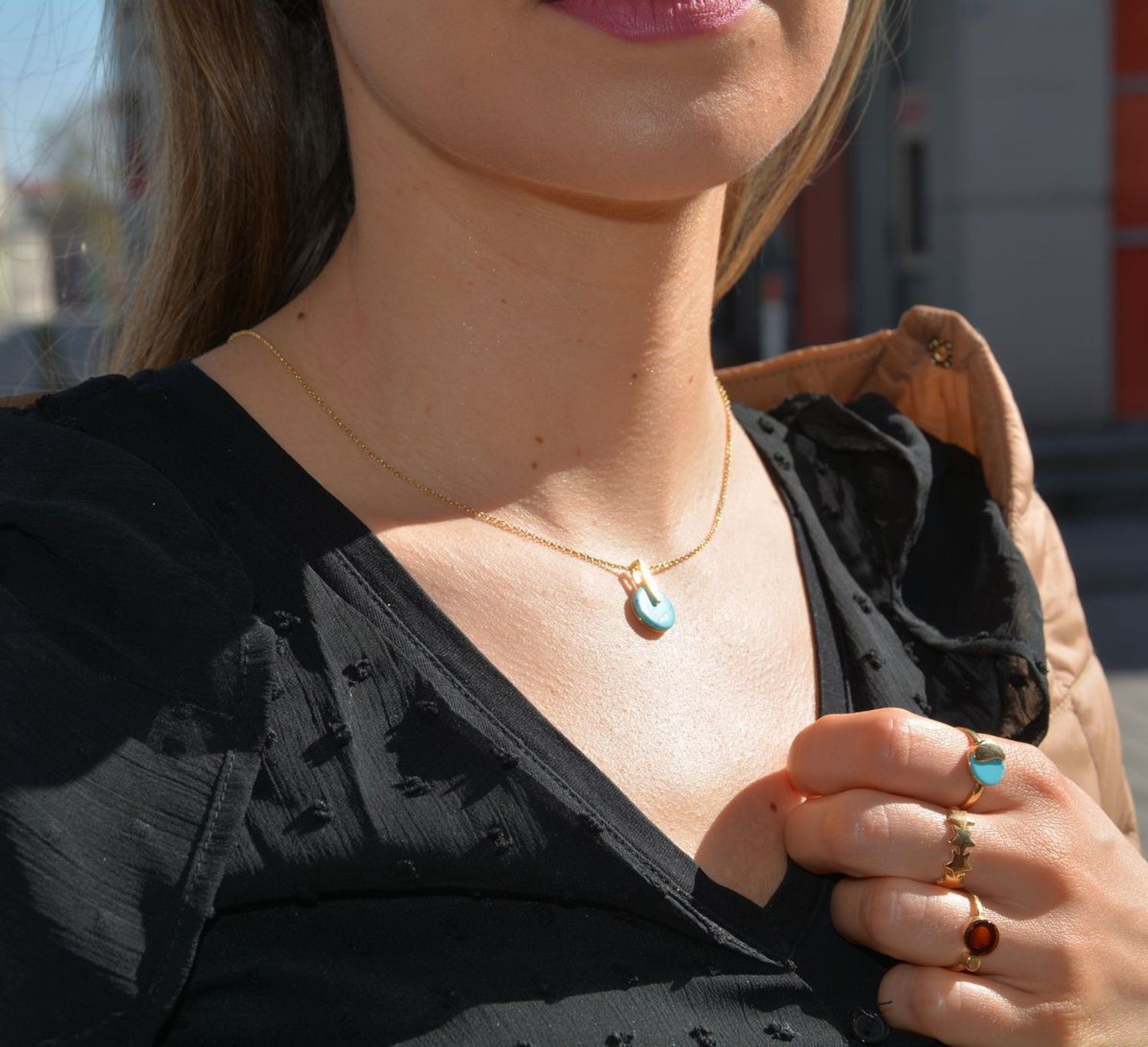 Pierścionek srebrny pozłacany gwiazdki DZP292KN14Z z kolekcji LOVE&HAPPINESS.jpg